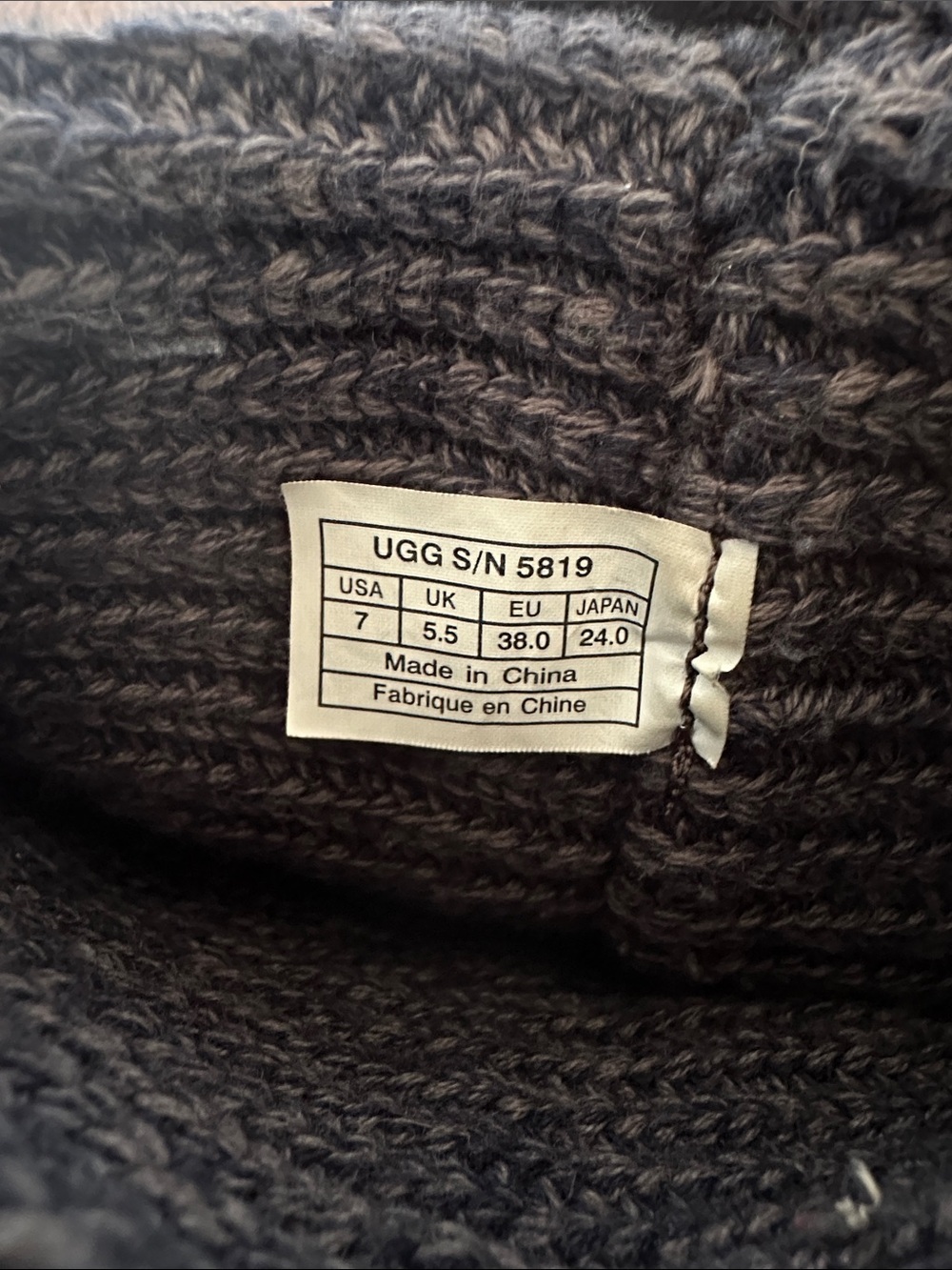 UGG Classic Cardy Charcoal Gray Boots - Women’s 7 (US) - Picture 9 of 15